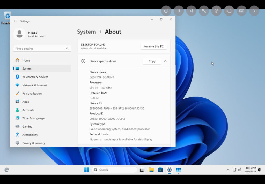 Windows 11 arm sur ipad air m2 grâce à l'émulation