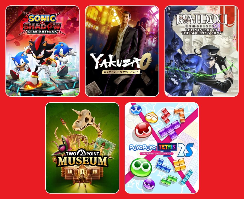 Annonces de jeux sur switch 2 : sonic x shadow et ys x nordics