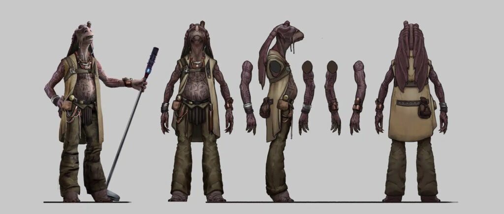 Star wars eclipse : des croquis préparatoires révèlent de nouvelles races