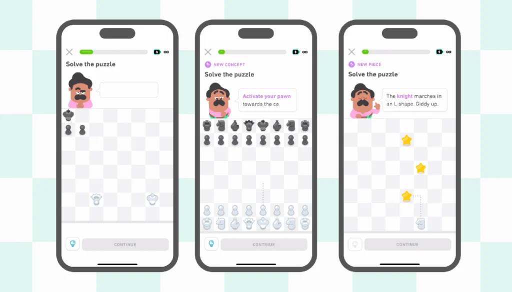 Duolingo lance un cours d'échecs interactif