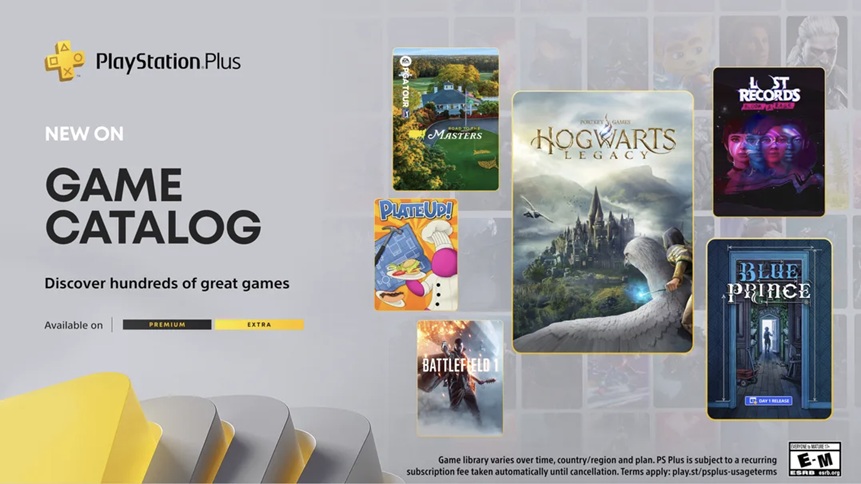 Ps plus extra et premium : jeux d'avril avec hogwarts legacy et blue prince