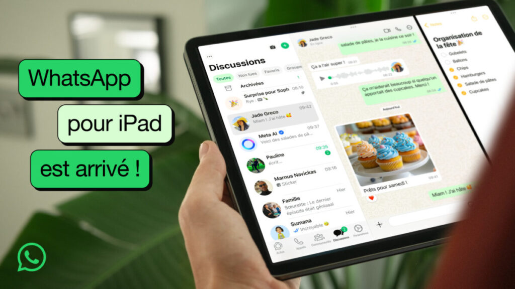 Whatsapp disponible sur ipad avec de nouvelles fonctionnalités