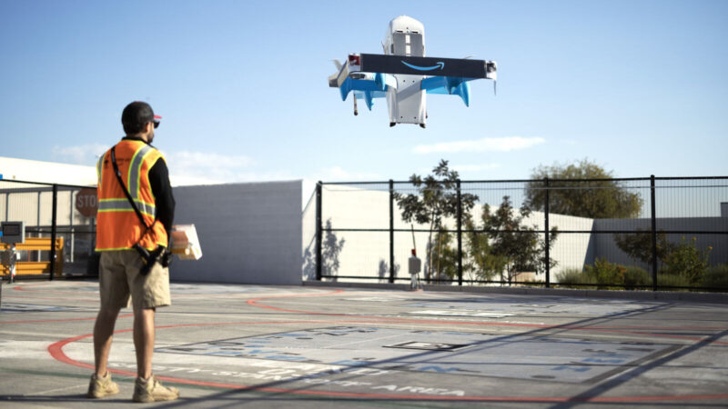 Amazon livre des iphone par drone aux etats-unis