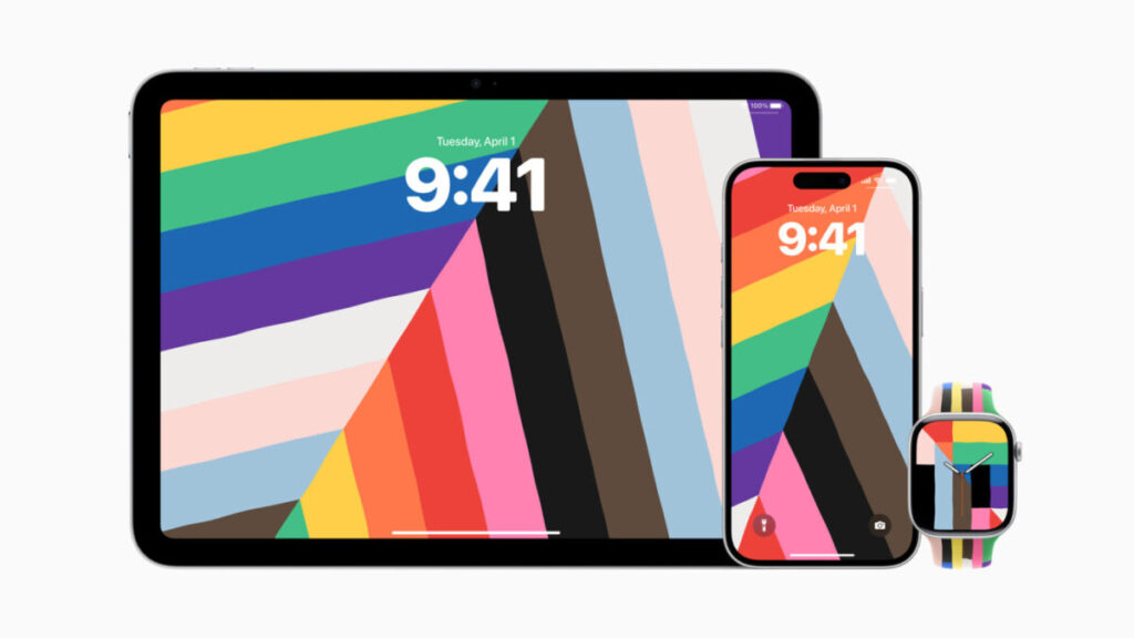 Apple lance le bracelet pride 2025 et des fonds d'écran pour iphone/ipad