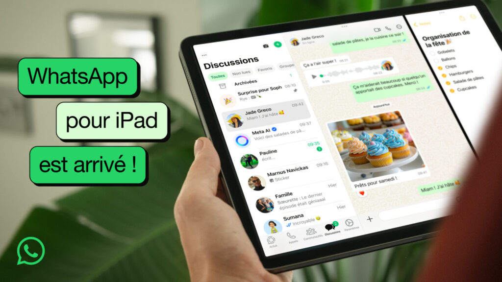 Whatsapp disponible sur ipad avec de nouvelles fonctionnalités