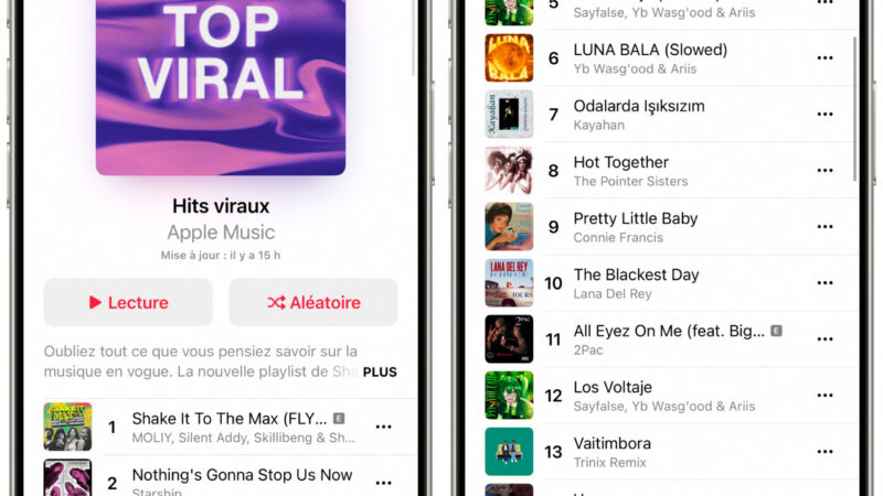 Shazam lance une playlist hits viraux sur apple music