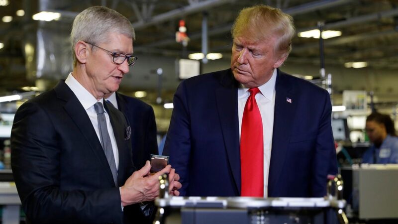 Trump demande à apple de cesser la production d&rsquo;iphone en inde