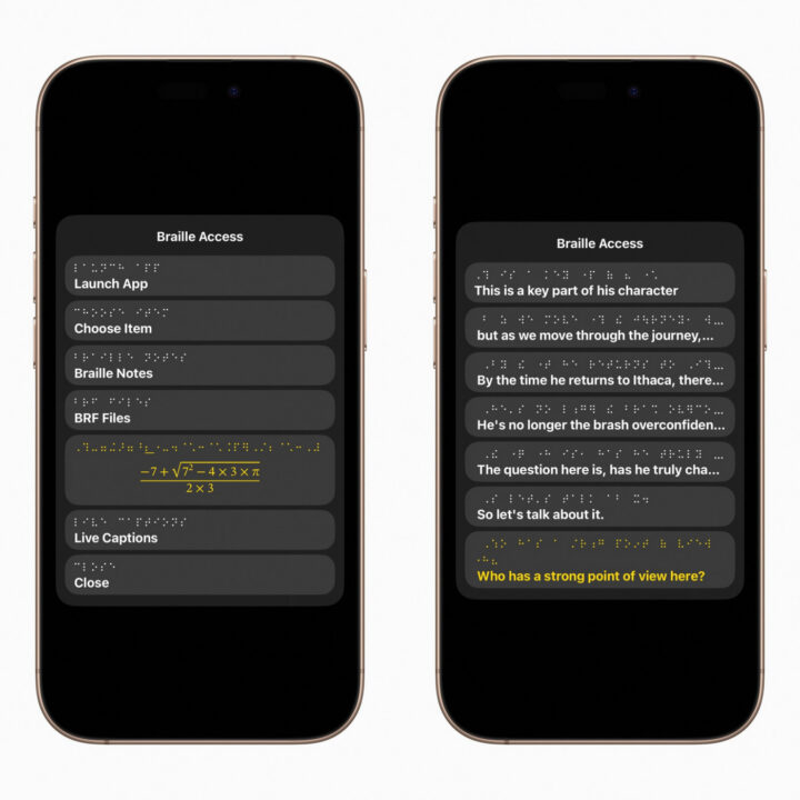 Nouvelles fonctionnalités daccessibilité pour les appareils apple