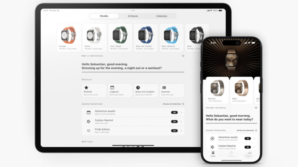 Bandbreite 2.0 : l'application pour bracelets apple watch évolue