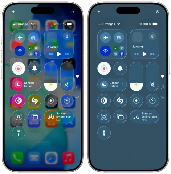 Améliorer la lisibilité avec liquid glass sur ios 26