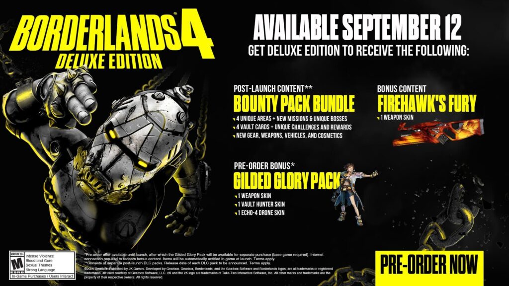 Borderlands 4 : prix et éditions dévoilés