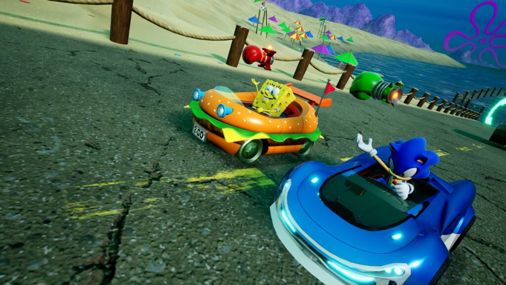 Sonic racing crossworlds et nickelodeon s'associent pour des personnages payants