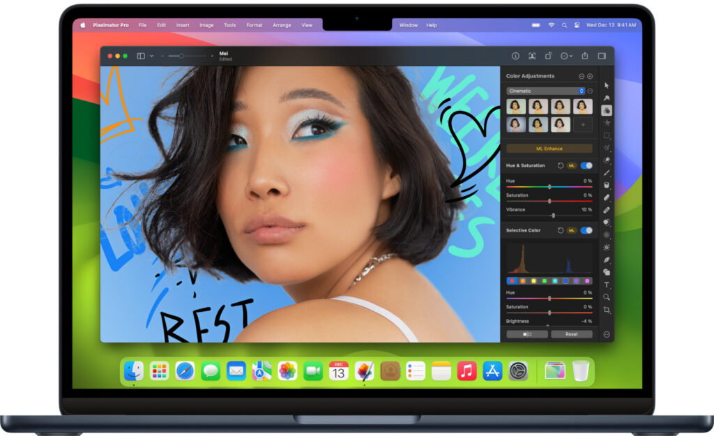 Mise à jour de pixelmator pro avec le support d'apple intelligence