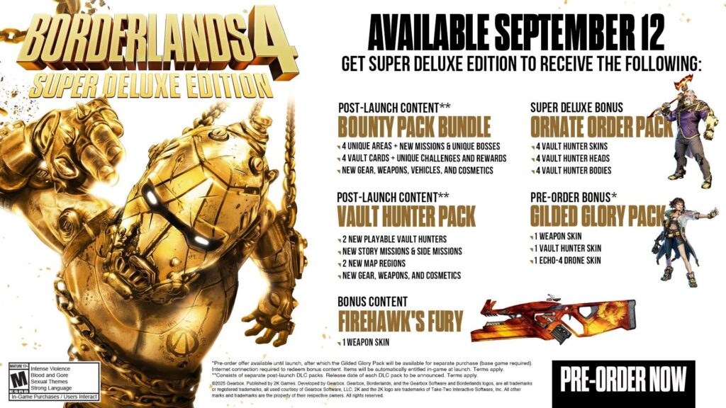 Borderlands 4 : prix et éditions dévoilés