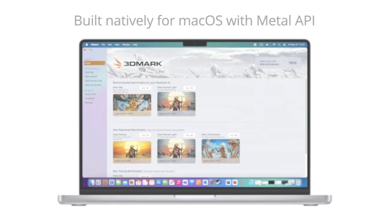 3dmark disponible sur mac avec performances optimales