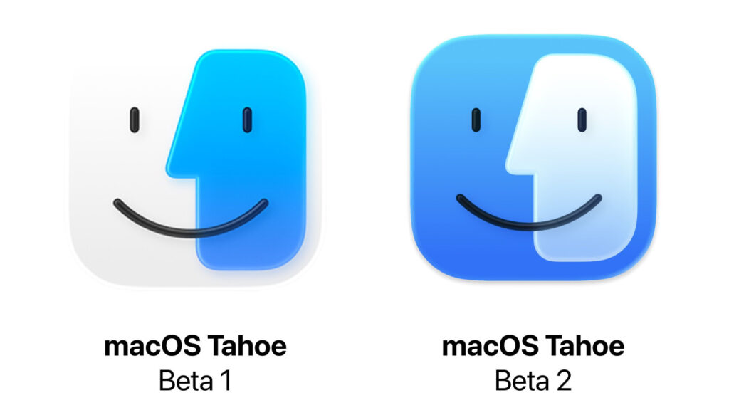 Macos tahoe bêta 2 rétablit les couleurs du finder et l'arrière-plan de la barre des menus