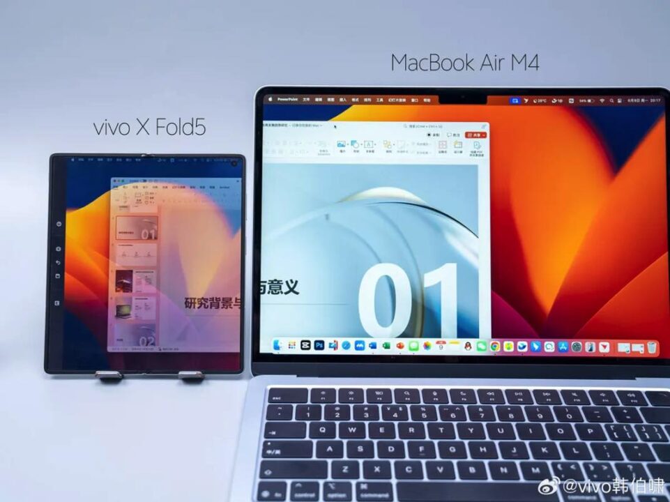 Vivo X Fold5 : compatibilité native avec l'Apple Watch
