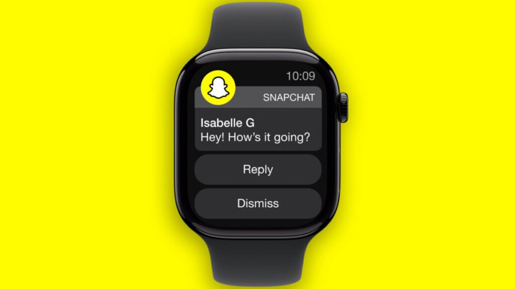 Snapchat arrive sur apple watch