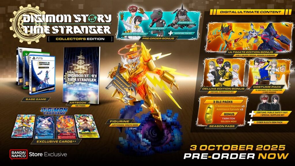 Digimon story - time stranger : un trailer et plusieurs éditions dévoilées