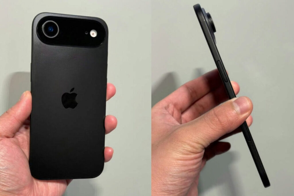 Changement de position pour la caméra frontale de l'iphone 17 air