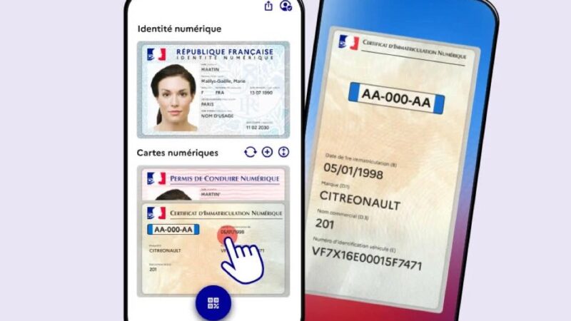 Intégration de la carte grise dans lapp france identité