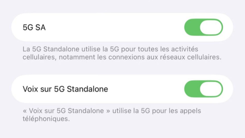 La 5g+ de retour sur iphone avec la bêta d'ios 26