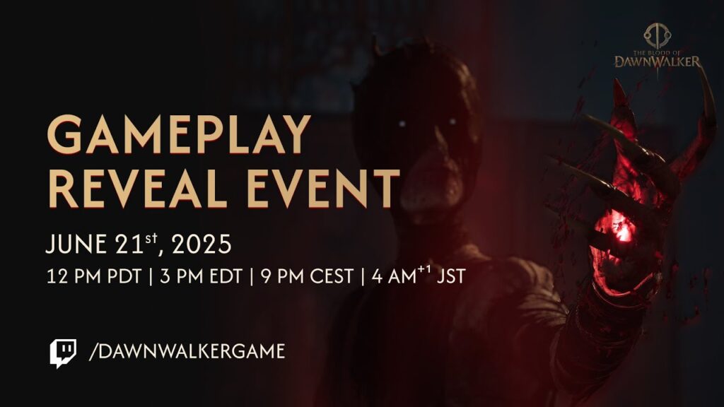 Présentation de the blood of dawnwalker ce samedi