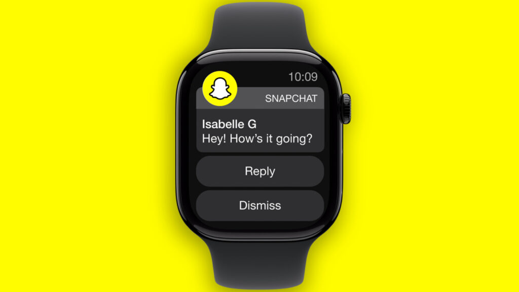 Snapchat arrive sur apple watch