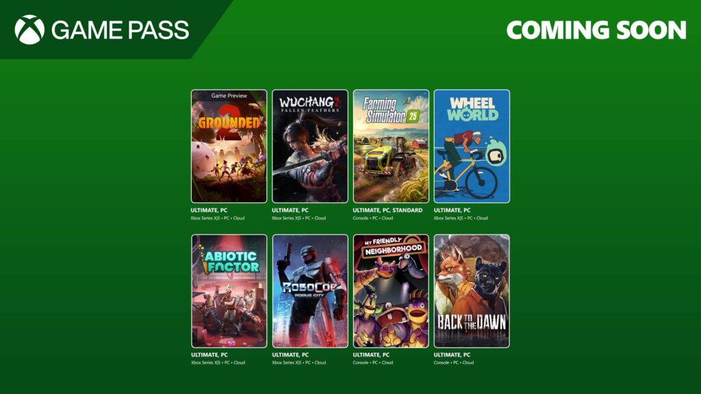 Prochains jeux Game Pass : RoboCop et Wuchang en tête d'affiche