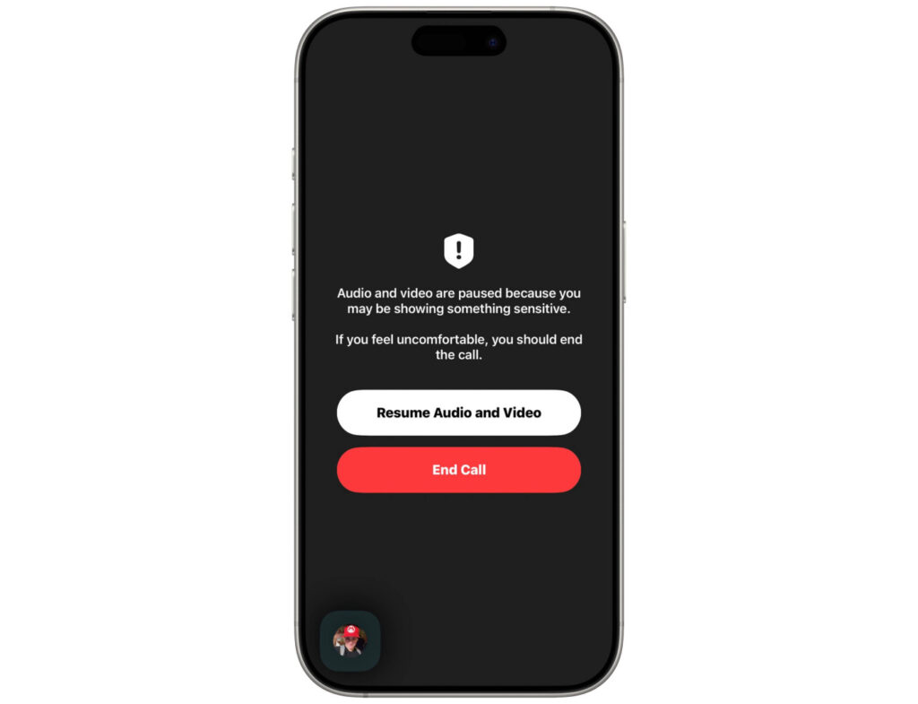 Ios 26 bloque les appels facetime en cas de nudité