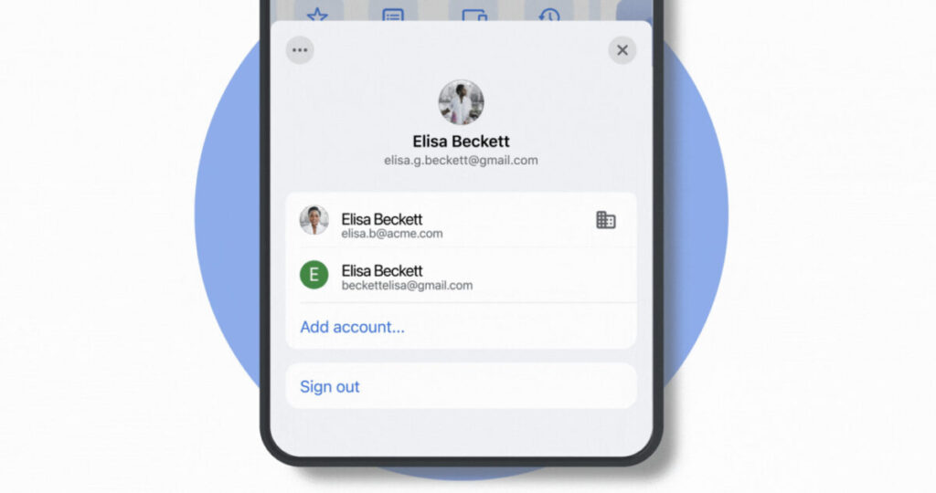 Google chrome sur ios simplifie la gestion des comptes pro et perso