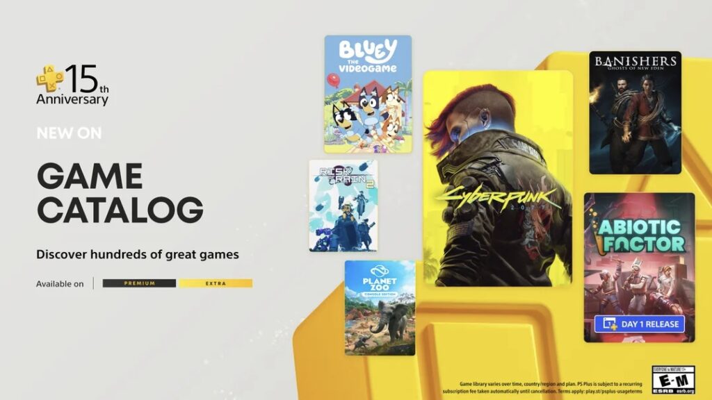 Cyberpunk 2077 disponible dans le ps plus extra