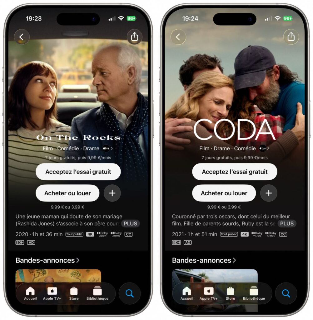 Apple TV+ : achat et location de films désormais possibles