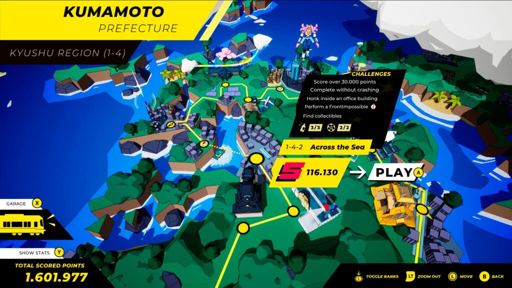 Denshattack! : un jeu de tricks futuriste dans un train