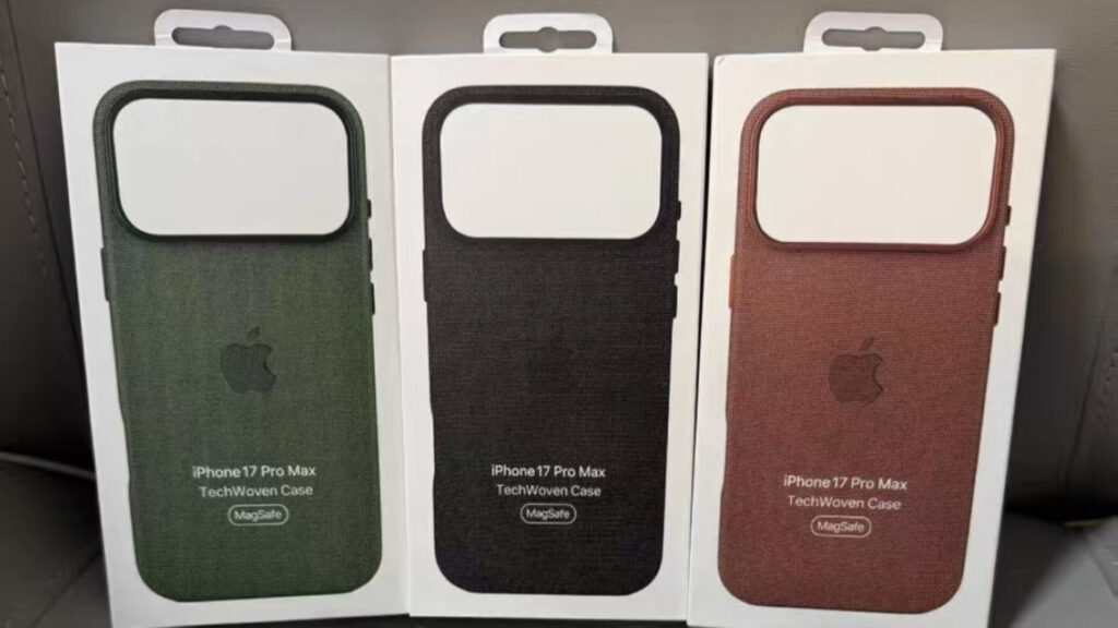 Apple dévoile les coques techwoven pour l'iphone 17