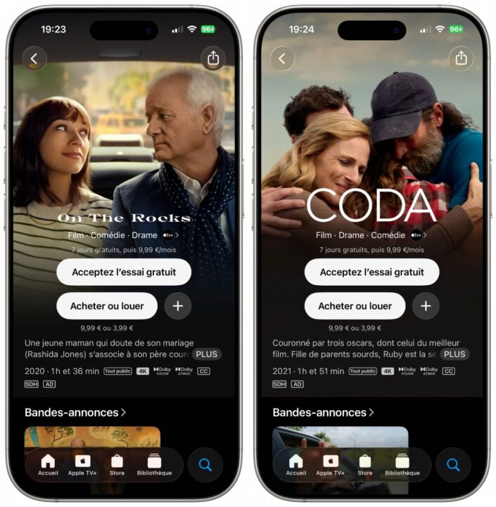 Apple TV+ : achat et location de films désormais possibles