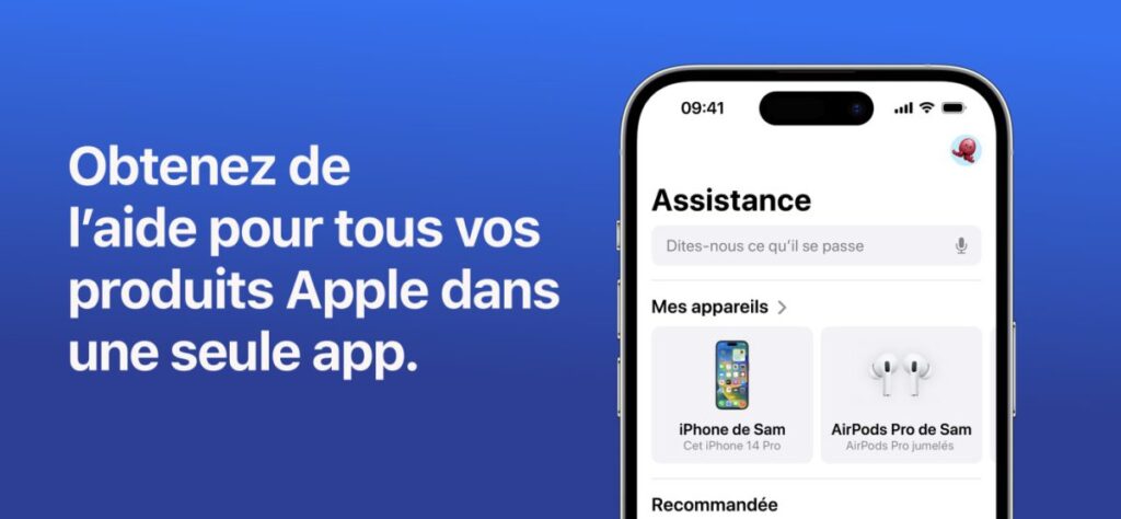 Le chatbot ia arrive dans lapplication assistance apple