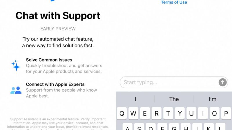 Apple teste un chatbot ia dans son application d&rsquo;assistance