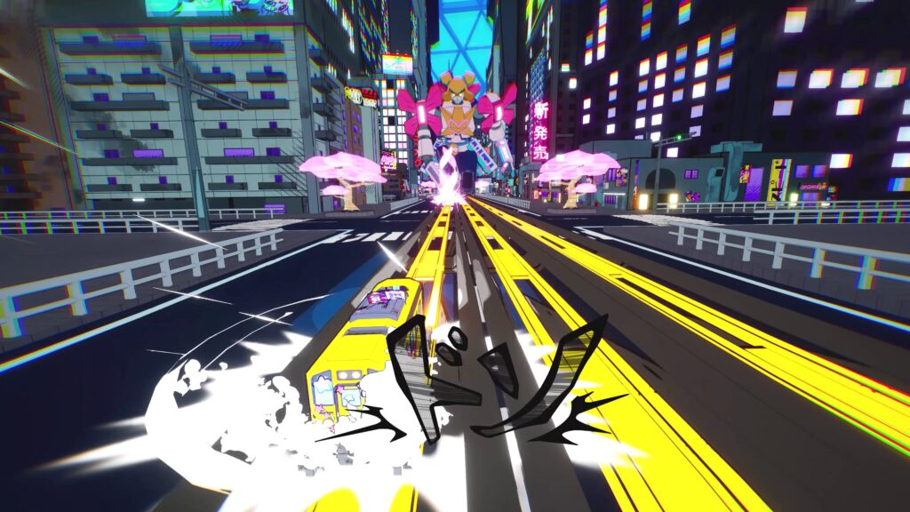 Denshattack! : un jeu de tricks futuriste dans un train