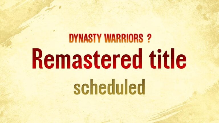 Dynasty warriors annonce une extension et un remaster mystérieux