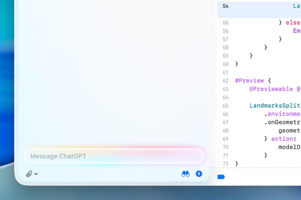 Apple lance la bêta de Xcode 26 avec GPT-5 et Claude
