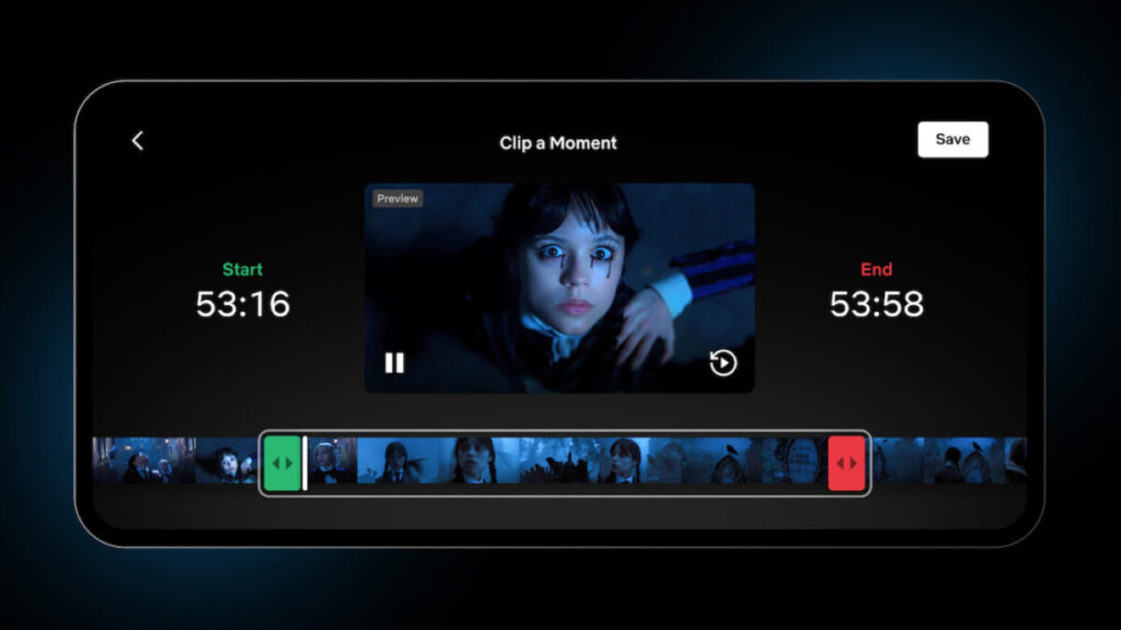 Netflix facilite le partage de clips de films et séries