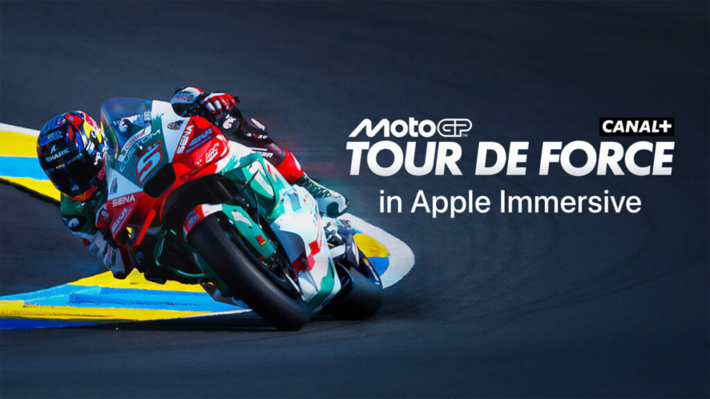 Documentaire immersif motoGP sur apple vision pro