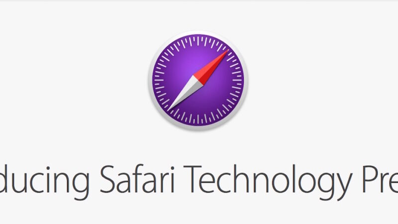 Nouveautés de safari technology preview 228 d&rsquo;apple