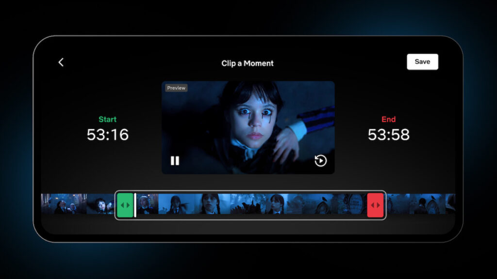 Netflix facilite le partage de clips de films et séries