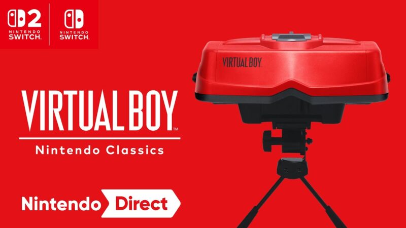 Le retour du virtual boy sur switch 2 en 2026