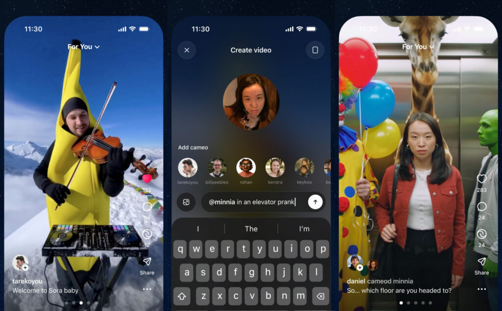 Sora, l'application de vidéo par ia d'openai arrive sur iphone