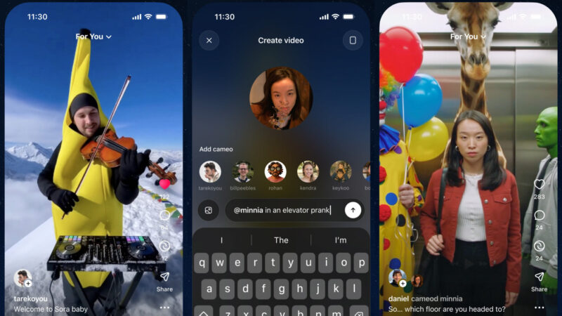 Sora, l&rsquo;application de vidéo par ia d&rsquo;openai arrive sur iphone