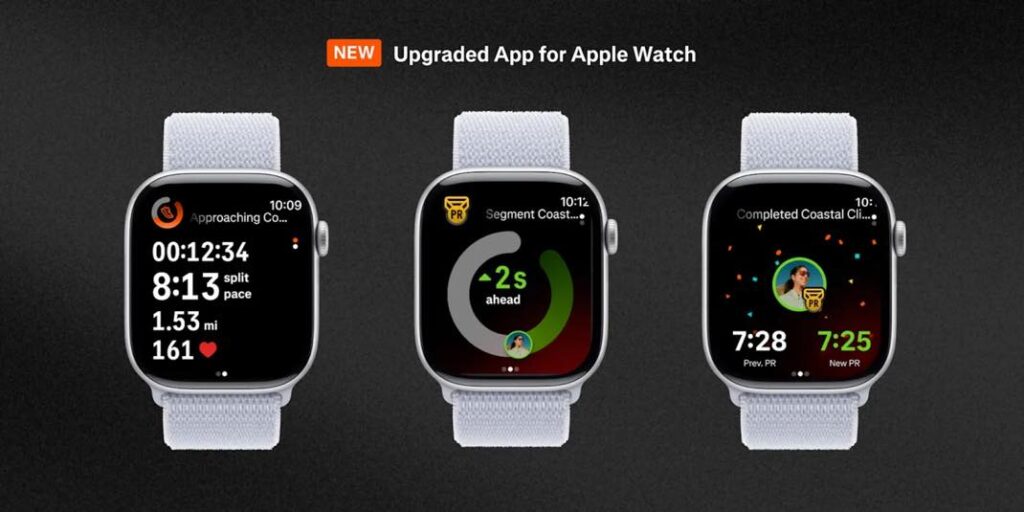 Strava intègre les live segments sur apple watch