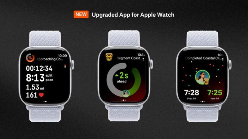 Strava intègre les live segments sur apple watch